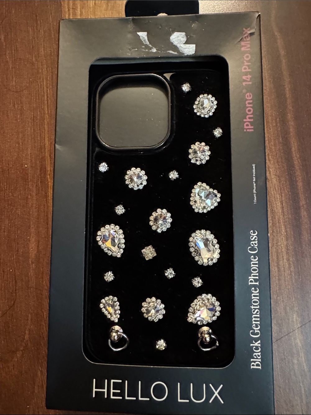 Hello Lux Black Gemstone iPhone 14 Pro Max Case